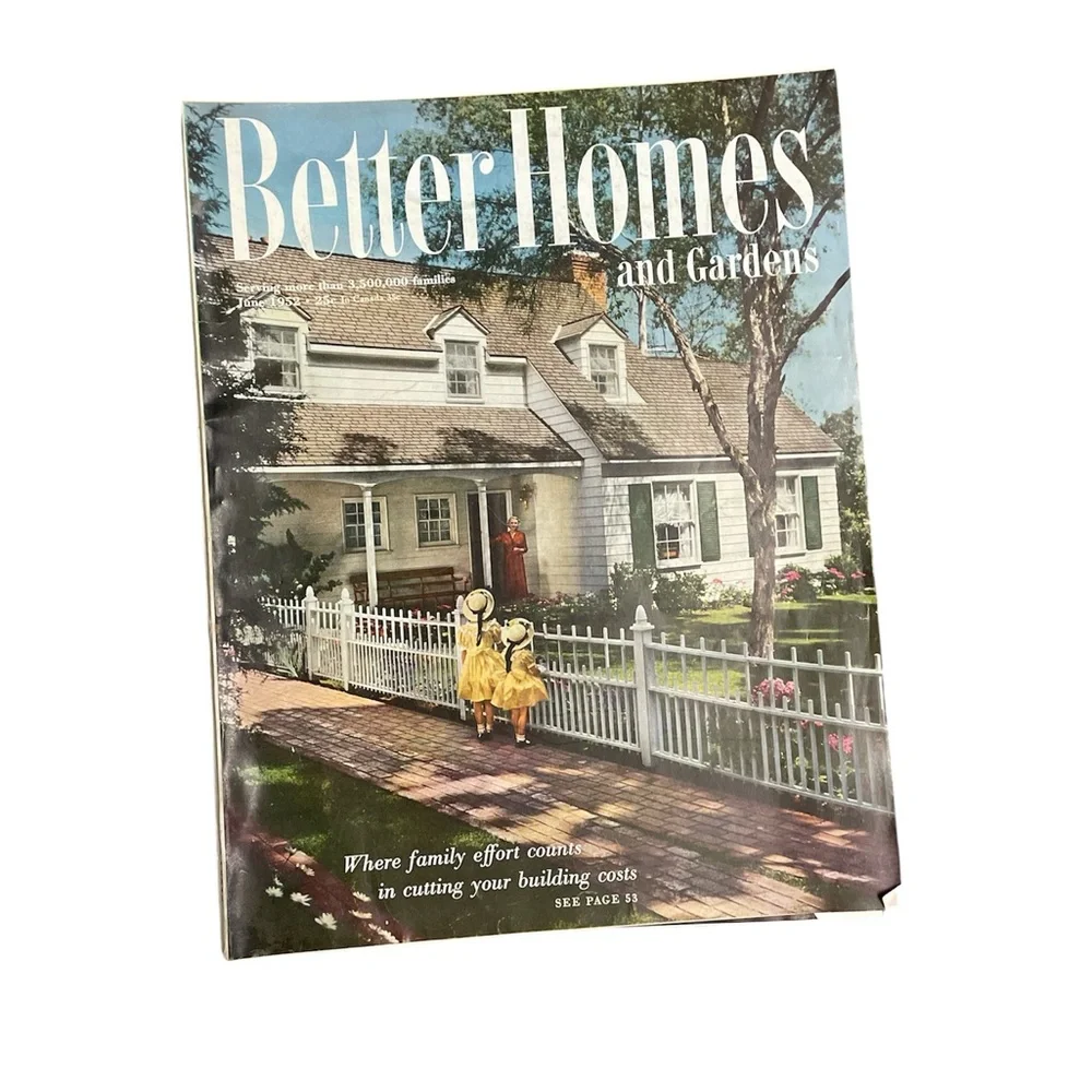1952 Vgt Better Homes and gardens 242 page magazines  mid century read